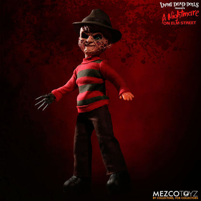 Figura parlante de Freddy Krueger con sombrero y guante de cuchillas - 6