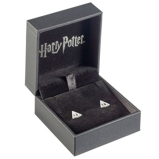 Pendientes de plata con símbolo triangular Deathly Hallows - 3