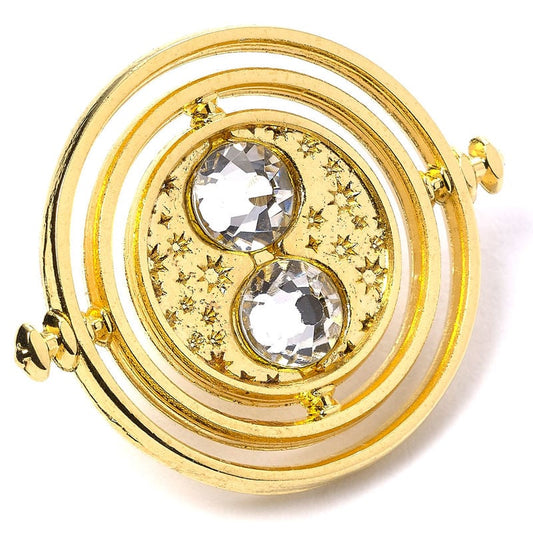 Pin Giratiempo Harry Potter dorado con dos piedras facetadas