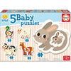 Educa Baby Puzzle La Granja con 5 puzzles de animales