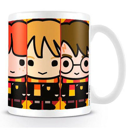 Taza de cerámica Kawaii Wizards Harry Potter con tres personajes