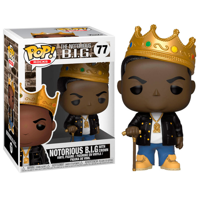 Figura Funko POP! de Notorious B.I.G. con corona dorada y bastón - 2