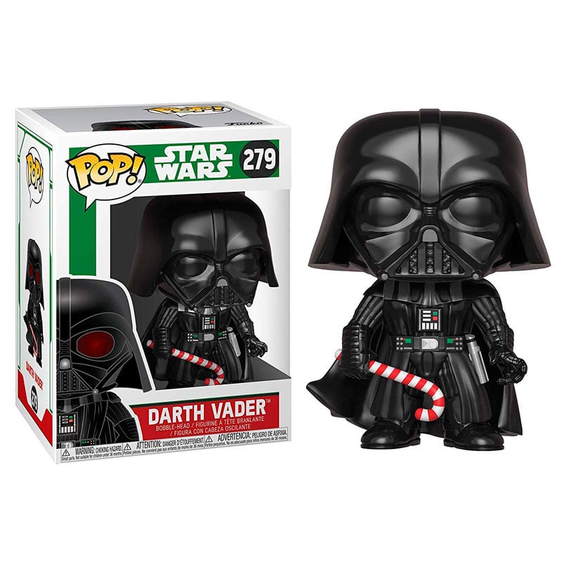 Figura Funko POP! Star Wars Holiday de Darth Vader con bastón de caramelo