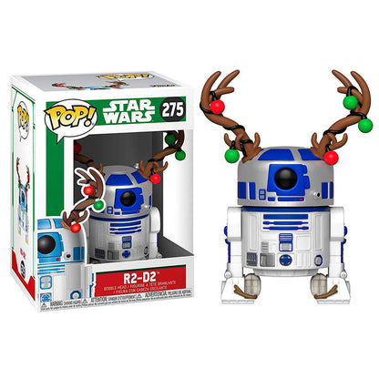 Figura Funko POP! de R2-D2 con astas de reno y luces de colores - 2