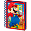 Cuaderno lenticular de espiral Super Mario Bros con Mario y monedas