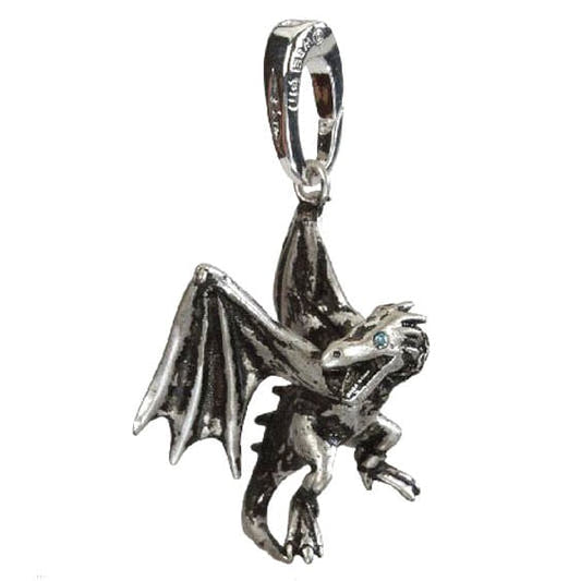 Colgante charm metálico del Dragón de Gringotts de Harry Potter