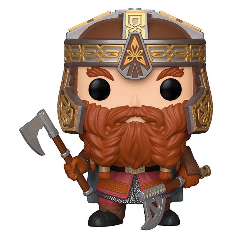 Figura Funko POP! de Gimli con casco, armadura y hacha