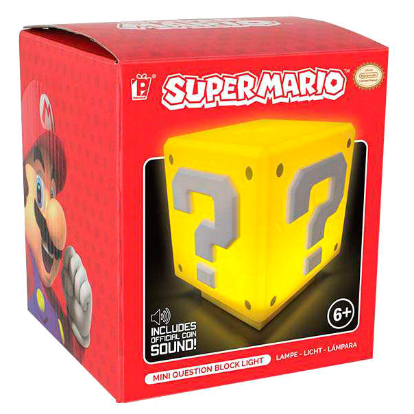 Lámpara amarilla Mini Question Block de Super Mario Bros - 3