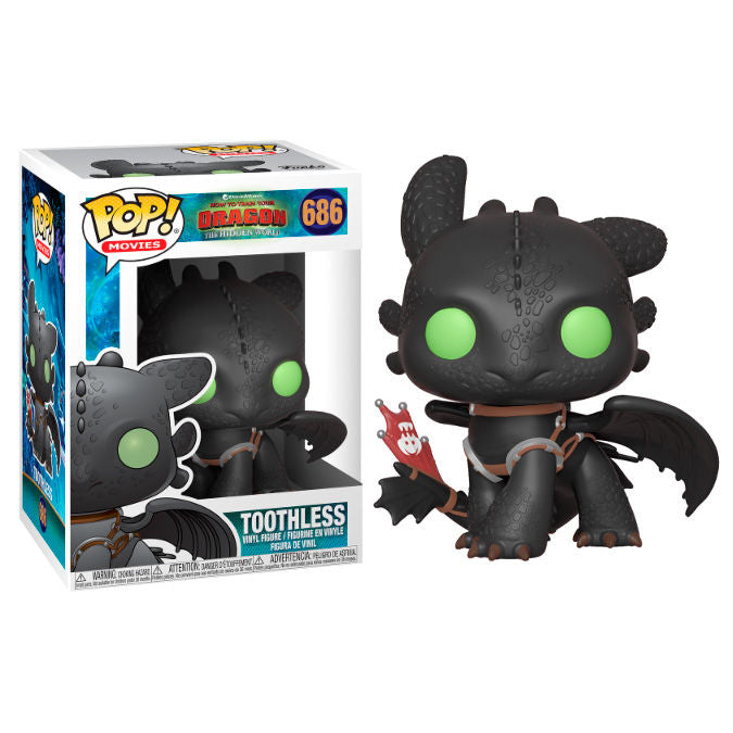 Figura Funko POP! de Toothless con alas y ojos verdes - 2
