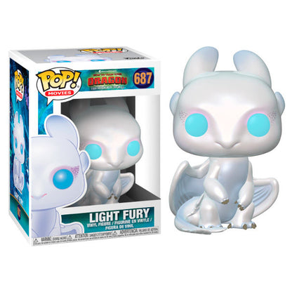 Figura Funko POP! de Light Fury blanca con ojos azules - 2