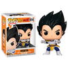 Figura Funko POP! de Vegeta de Dragon Ball Z con armadura blanca y azul