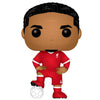 Figura Funko POP de Virgil van Dijk con equipación del Liverpool y balón