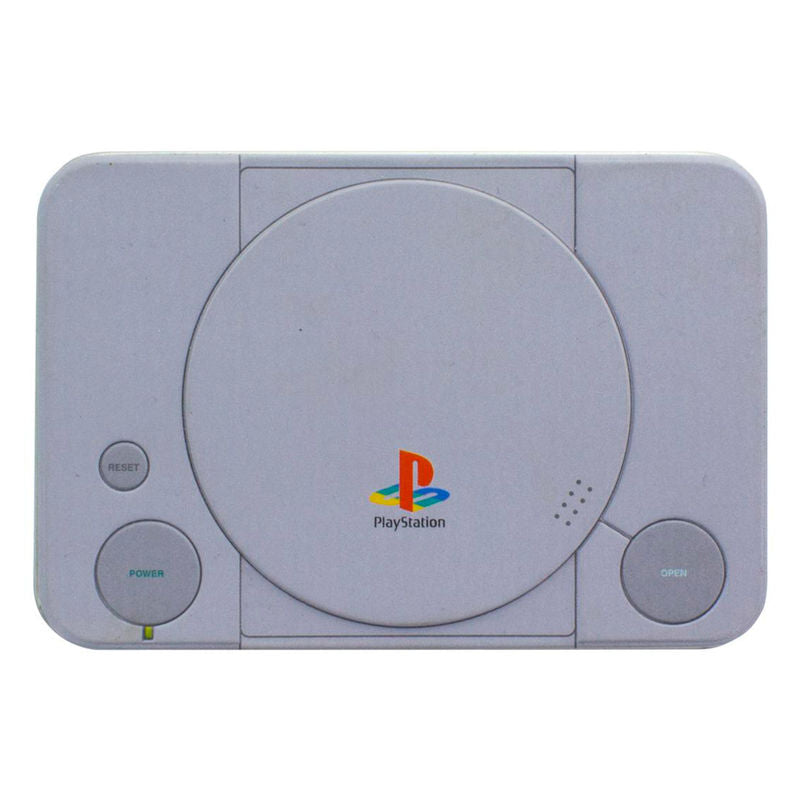 Baraja de cartas PlayStation en caja metálica con forma de PS1 - 2