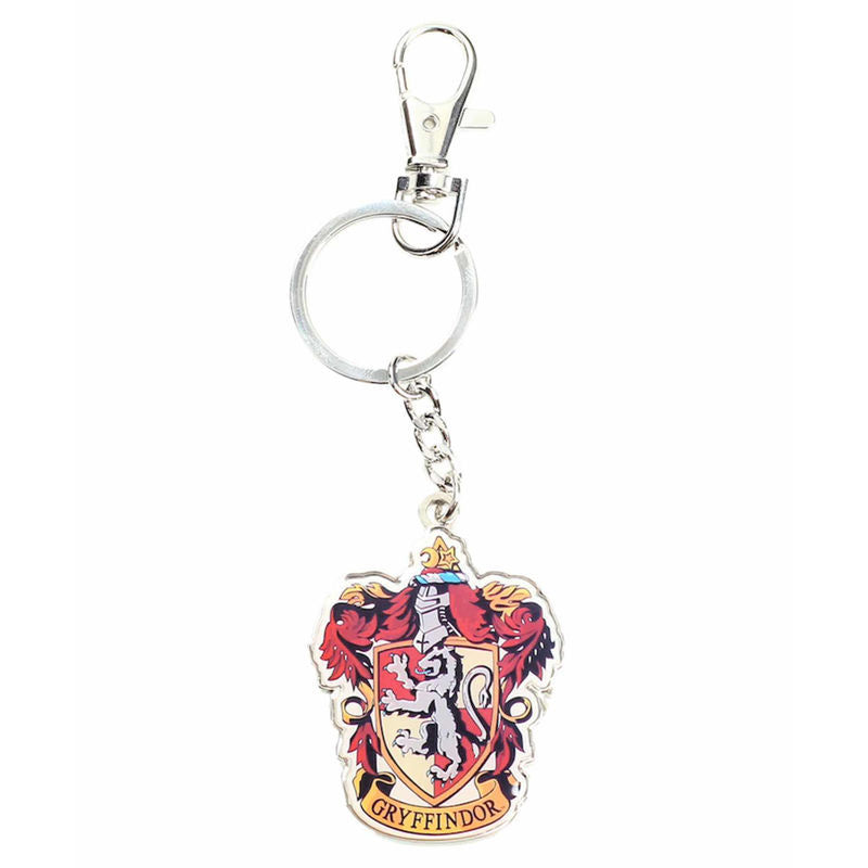 Llavero metálico con escudo de Gryffindor