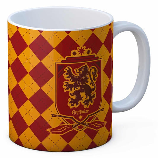 Taza Gryffindor de Harry Potter con escudo y estampado rojo y dorado
