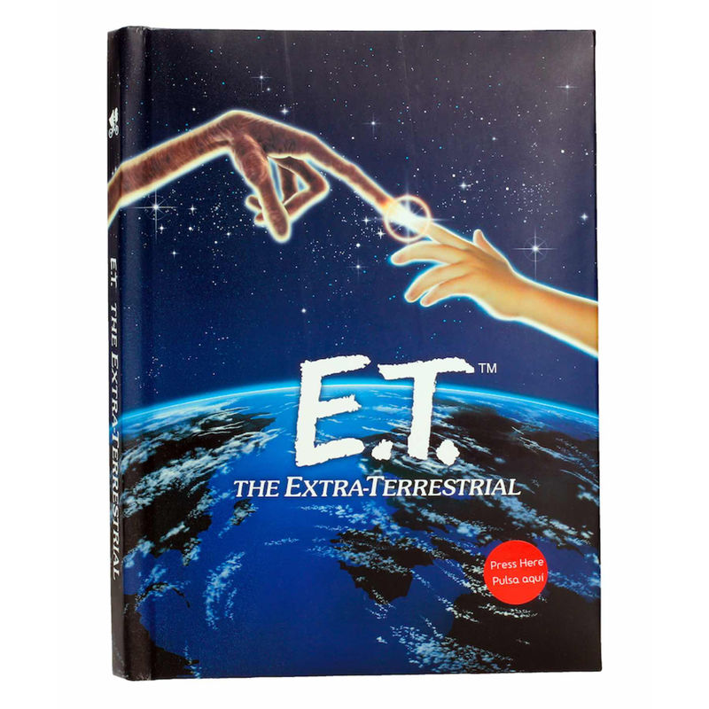 Diario con luz de E.T. El Extraterrestre con portada espacial