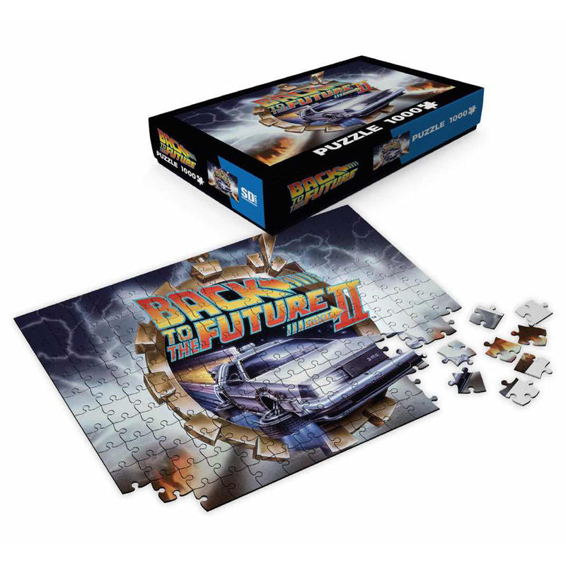 Puzzle de 1000 piezas de Regreso al Futuro II con el DeLorean - 2