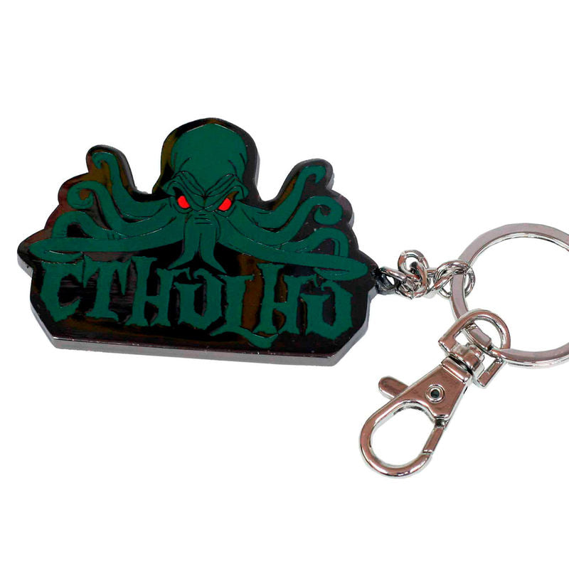 Llavero metálico de Cthulhu SD Toys en verde oscuro y negro
