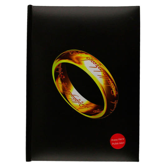 Diario negro de El Señor de los Anillos con el Anillo Único
