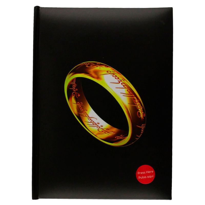 Diario negro de El Señor de los Anillos con el Anillo Único