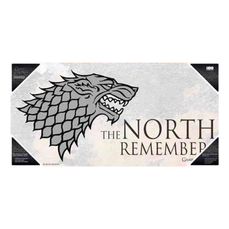 Póster de cristal de Juego de Tronos The North Remembers con emblema del lobo