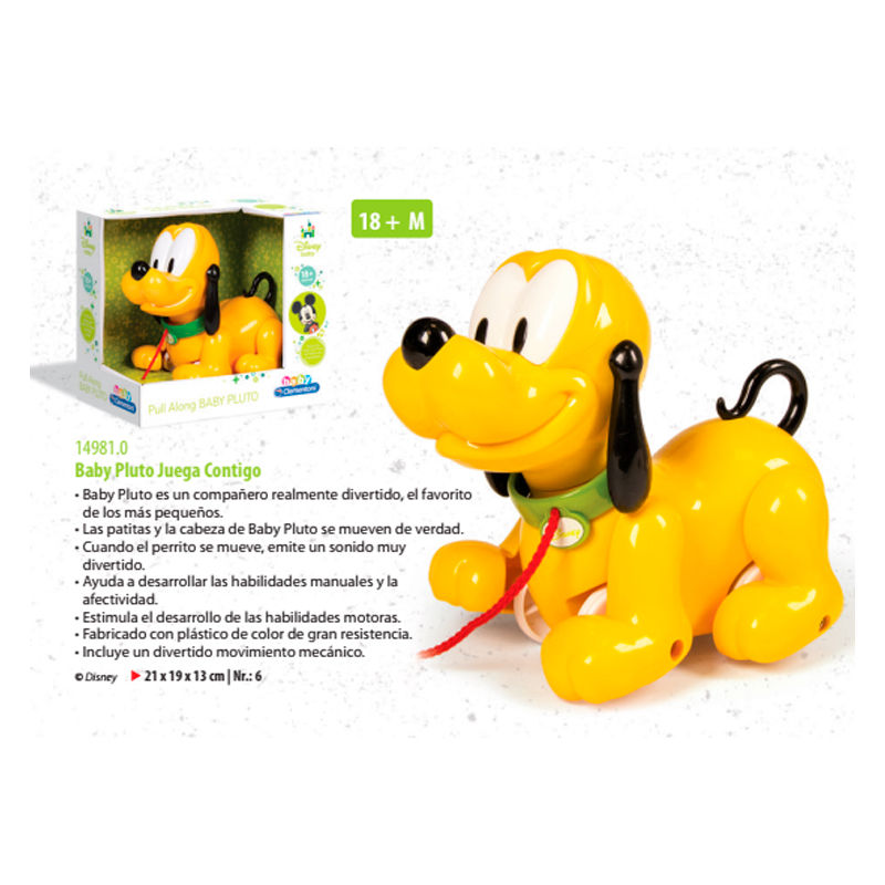 Juguete de arrastre Baby Pluto Disney Baby de Clementoni - 2