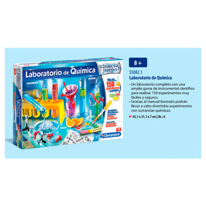 Laboratorio de Química Clementoni con instrumental científico y experimentos - 2