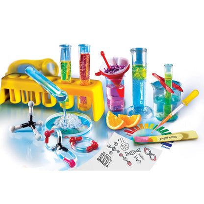 Laboratorio de Química Clementoni con instrumental científico y experimentos - 3