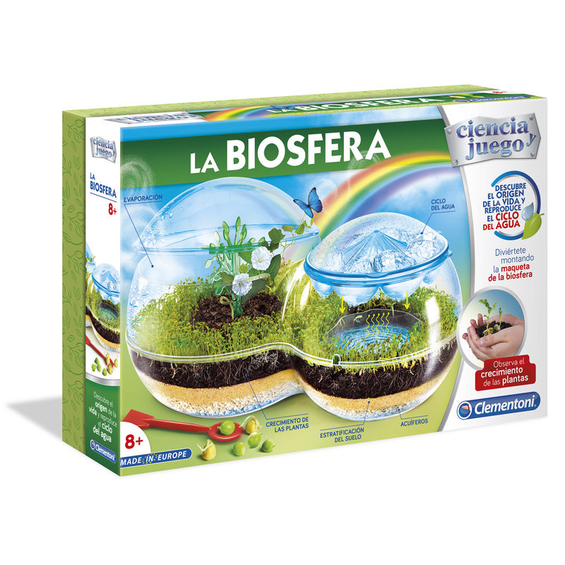 Caja de La Biosfera de Clementoni sobre el ciclo del agua