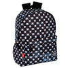 Mochila Perona Danger negra con estampado de calaveras blancas