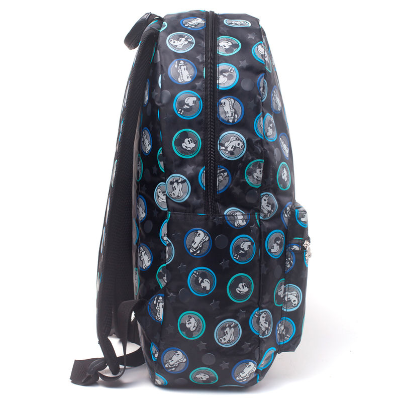 Mochila negra Disney de Mickey y Minnie con estampado azul - 2