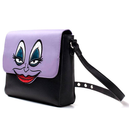 Bolso bandolera morado y negro de Úrsula de La Sirenita Disney
