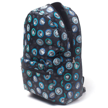 Mochila negra Disney de Mickey y Minnie con estampado azul - 4