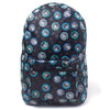 Mochila negra Disney de Mickey y Minnie con estampado azul