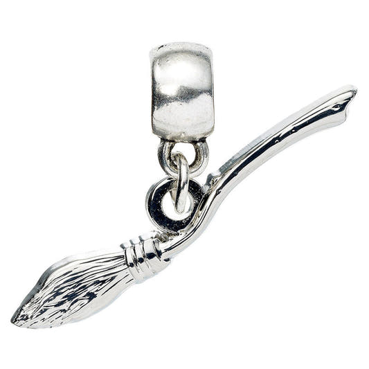 Colgante charm plateado con forma de Nimbus 2000 de Harry Potter