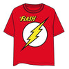 Camiseta roja de The Flash con estampado frontal del rayo