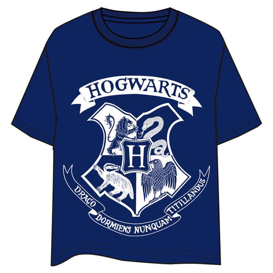 Camiseta azul de Harry Potter con escudo de Hogwarts - 3