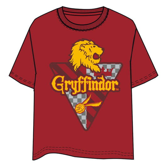 Camiseta granate de Gryffindor Harry Potter con estampado frontal