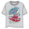 Camiseta gris de Harry Potter con estampado frontal del Hogwarts Express