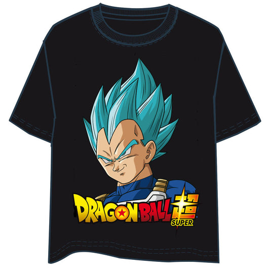 Camiseta negra de Dragon Ball Super con Vegeta Super Saiyan Blue - 3