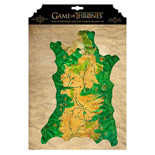 Mapa magnético de Westeros de Juego de Tronos con marcadores