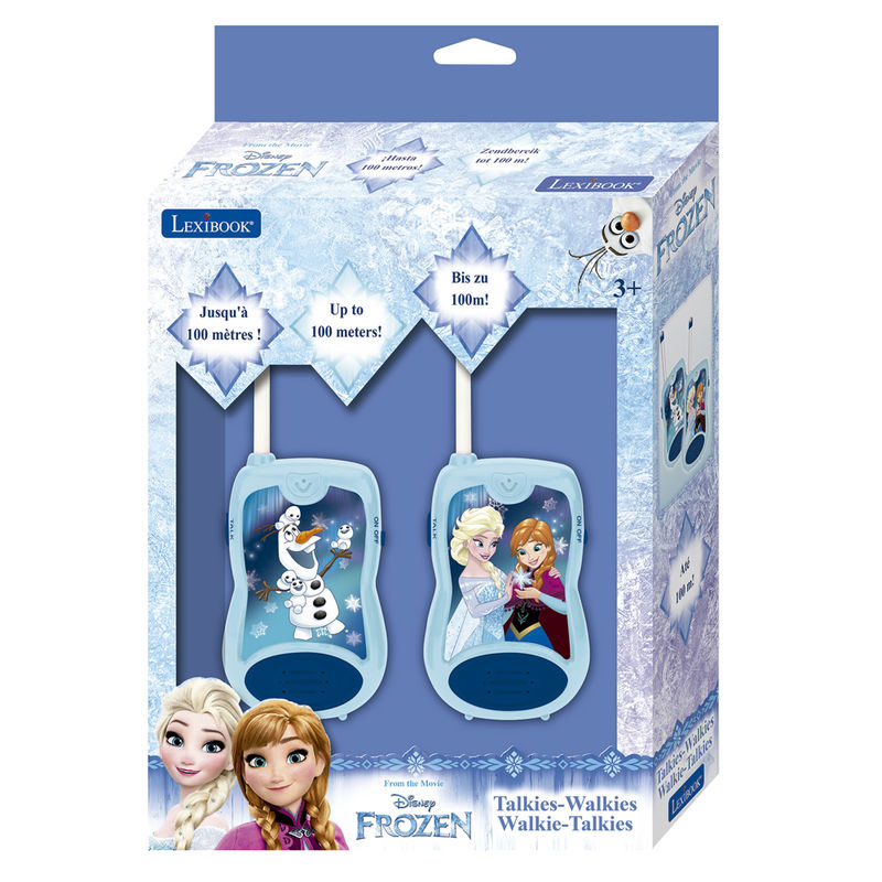 Set de walkie-talkies Frozen Disney LEXIBOOK con Elsa, Anna y Olaf