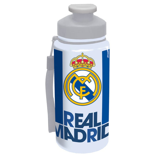 Cantimplora translúcida del Real Madrid de 550 ml en blanco y azul