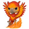 Figura Funko POP! de Fawkes con alas extendidas sobre llamas