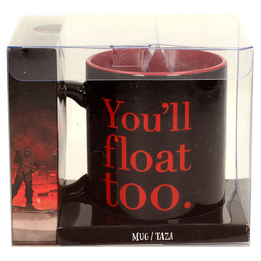 Taza de cerámica de Pennywise de IT 2017 en negro y rojo - 2