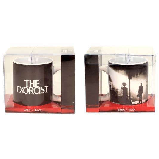 Taza de cerámica The Exorcist con diseño de póster en blanco y negro