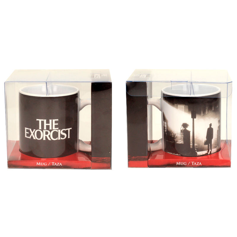 Taza de cerámica The Exorcist con diseño de póster en blanco y negro