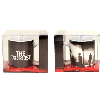 Taza de cerámica The Exorcist con diseño de póster en blanco y negro