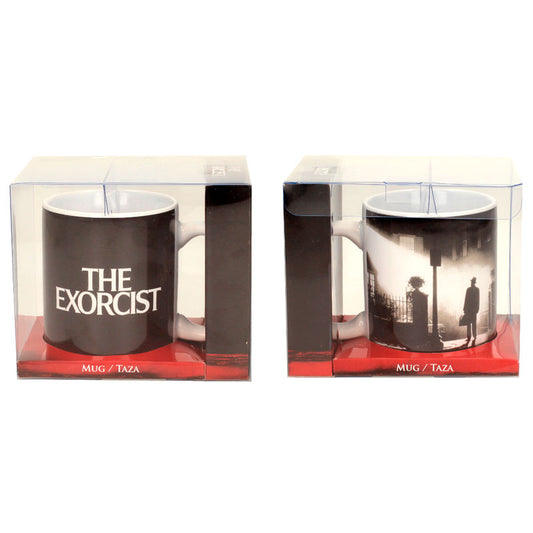 Taza de cerámica The Exorcist con diseño de póster en blanco y negro