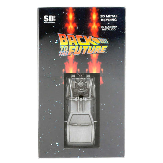 Llavero 3D metálico con forma de DeLorean de Regreso al Futuro - 2